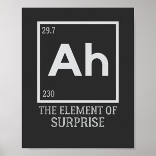 Het element verrassingen poster