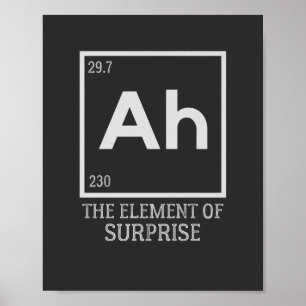 Het element verrassingen poster
