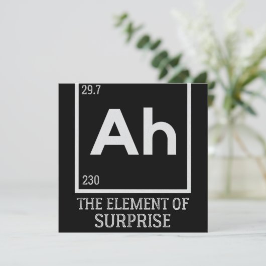 Het element verrassingen save the date (Staand voorkant)