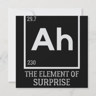 Het element verrassingen save the date