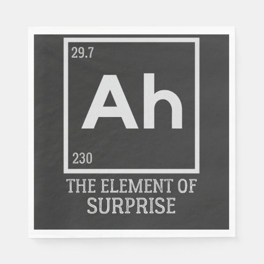 Het element verrassingen servet (Voorkant)