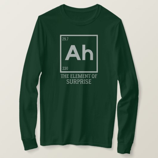 Het element verrassingen t-shirt (Design voorkant)
