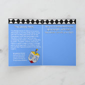 Het Elf en Dreidel van de Chanoeka van Maxfield Feestdagen Kaart (Binnen)