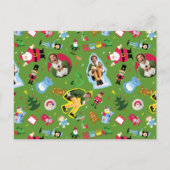 Het Elf en het Kerst Icons Pattern Briefkaart (Voorkant)