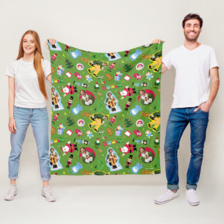 Het Elf en het Kerst Icons Pattern Fleece Deken