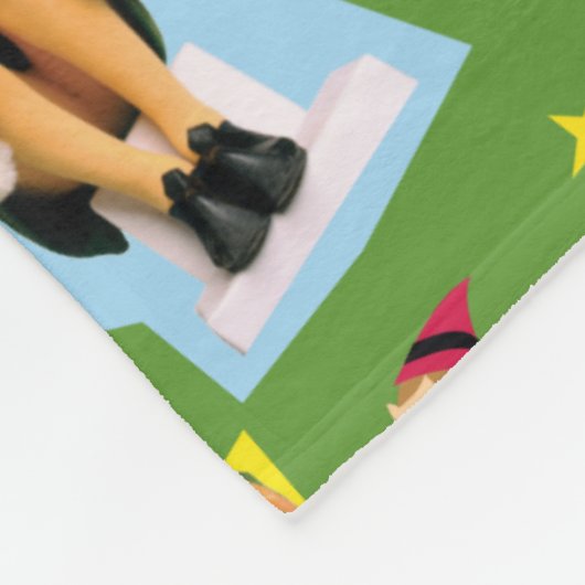 Het Elf en het Kerst Icons Pattern Fleece Deken (Hoek)