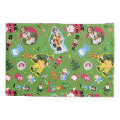 Het Elf en het Kerst Icons Pattern Kussensloop (Achterkant)