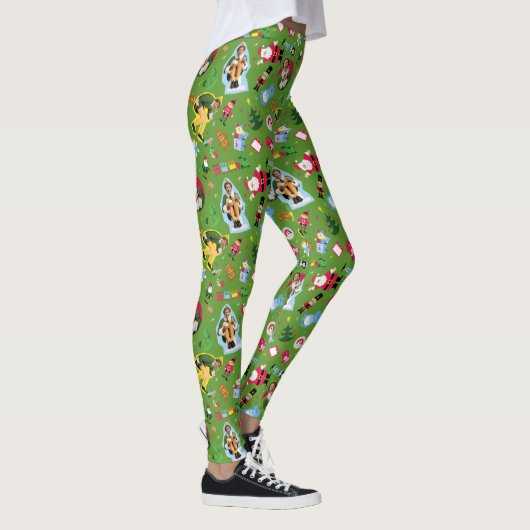 Het Elf en het Kerst Icons Pattern Leggings (Rechts)