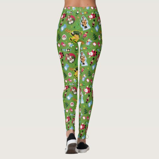Het Elf en het Kerst Icons Pattern Leggings (Achterkant)
