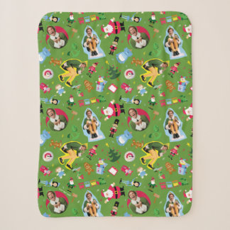 Het Elf en het Kerst Icons Pattern Sherpa Deken