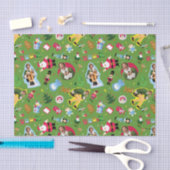 Het Elf en het Kerst Icons Pattern Tissuepapier (Craft)