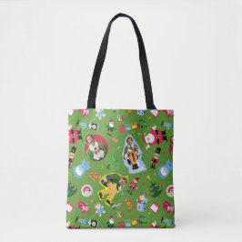 Het Elf en het Kerst Icons Pattern Tote Bag