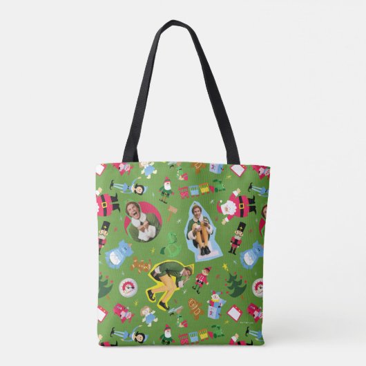 Het Elf en het Kerst Icons Pattern Tote Bag (Achterkant)