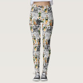 Het Elf Quote-patroon begroten Leggings (Voorkant)