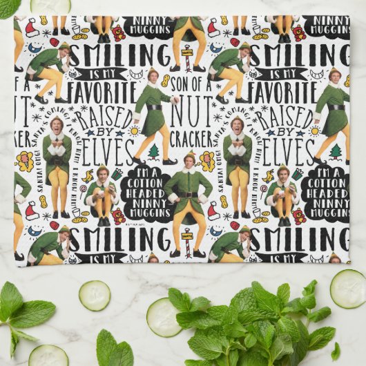 Het Elf Quote-patroon begroten Theedoek (Gevouwen)