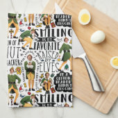 Het Elf Quote-patroon begroten Theedoek (Quarter Fold)