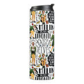 Het Elf Quote-patroon begroten Thermosbeker (Gedraaid links)