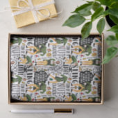 Het Elf Quote-patroon begroten Tissuepapier (Geschenk)