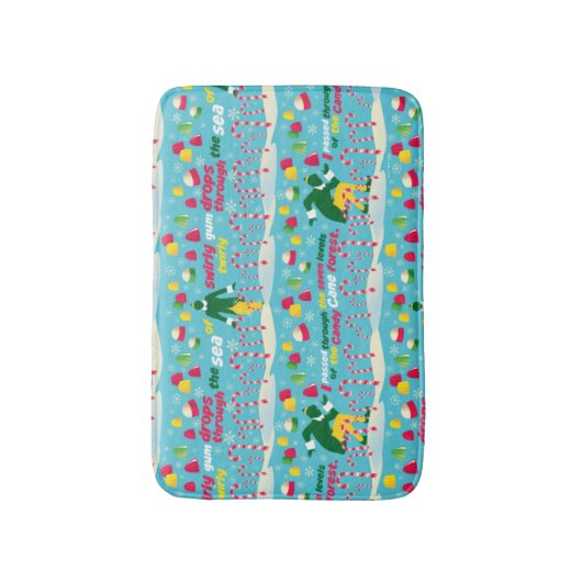Het Elf Snoep Pattern Badmat (Voorkant Verticaal)