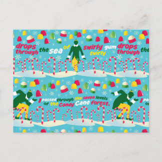Het Elf Snoep Pattern Briefkaart