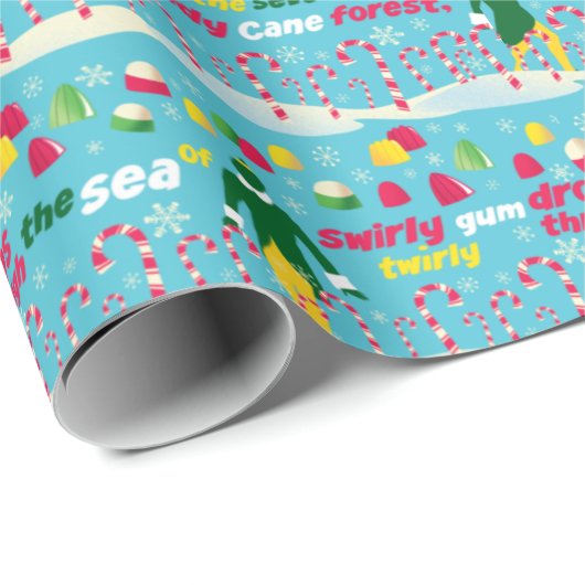 Het Elf Snoep Pattern Cadeaupapier (Rol Hoek)