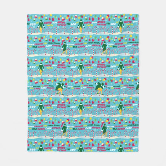 Het Elf Snoep Pattern Fleece Deken (Voorkant)