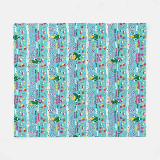 Het Elf Snoep Pattern Fleece Deken (Voorkant (Horizontaal))