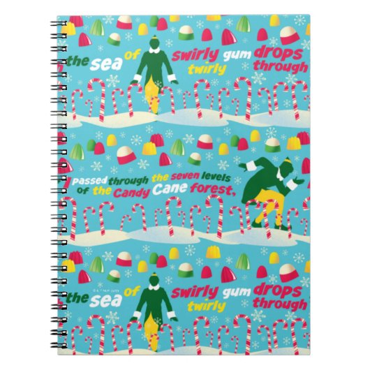 Het Elf Snoep Pattern Notitieboek (Voorkant)