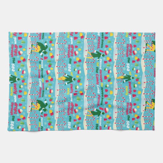 Het Elf Snoep Pattern Theedoek (Horizontaal)