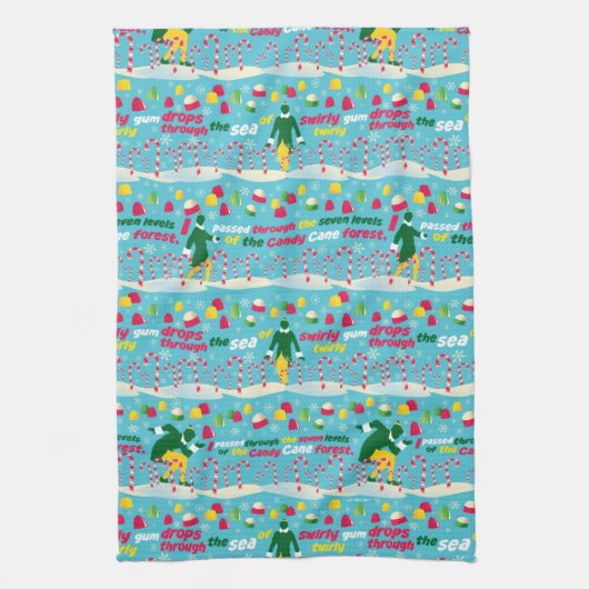 Het Elf Snoep Pattern Theedoek (Verticaal)