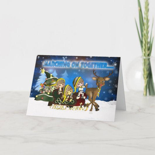 Het Elf van de Verdediger van het Football van Feestdagen Kaart (Voorkant)