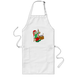 Het Elf van de Workshop van Santas Lang Schort