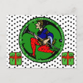 Het Elf van Kerstmis van Maxfield parrish-Y Feestdagenkaart (Voorkant)