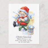 Het Elf van Santas als Voorzitter Feestdagenkaart (Voorkant)