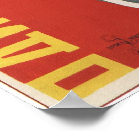 "Het elfde jaar" door Dziga Vertov USSR 1928 Poster (Hoek)