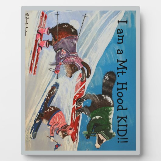 Het Elizabeth Ski-team Fotoplaat (Voorkant)