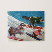 Het Elizabeth Ski-team Legpuzzel (Horizontaal)