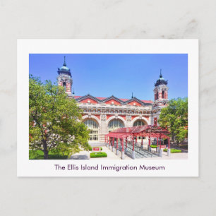 Het Ellis Island Immigration Museum Aankondigingskaart