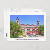 Het Ellis Island Immigration Museum Aankondigingskaart (Voorkant / Achterkant)