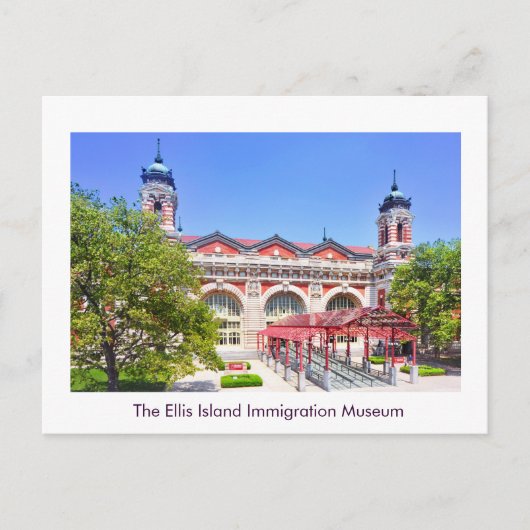 Het Ellis Island Immigration Museum Aankondigingskaart (Voorkant)