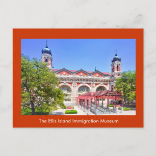 Het Ellis Island Immigration Museum Aankondigingskaart