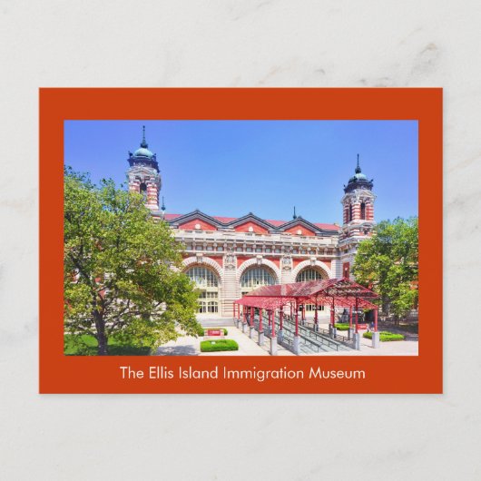 Het Ellis Island Immigration Museum Aankondigingskaart (Voorkant)