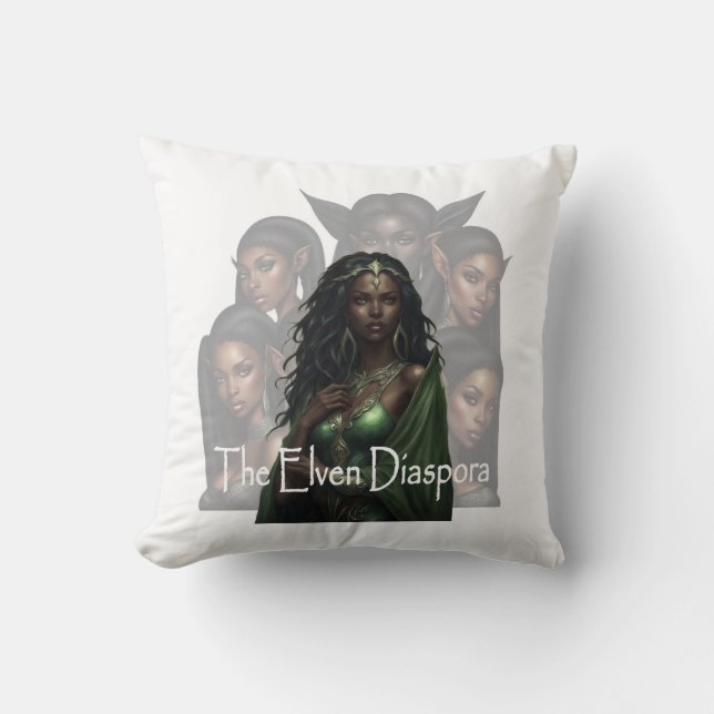 Het Elven Diaspora Hoesje Kunst Kussen (Voorkant)