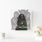 Het Elven Diaspora Hoesje Kunst Vierkante Klok (Huis)