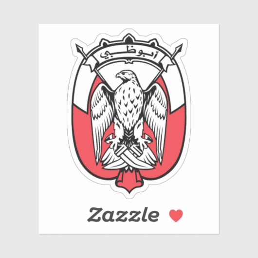 Het embleem van Abu Dhabi Sticker (Vel)