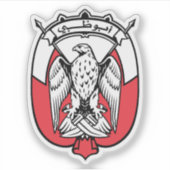 Het embleem van Abu Dhabi Sticker (Voorkant)