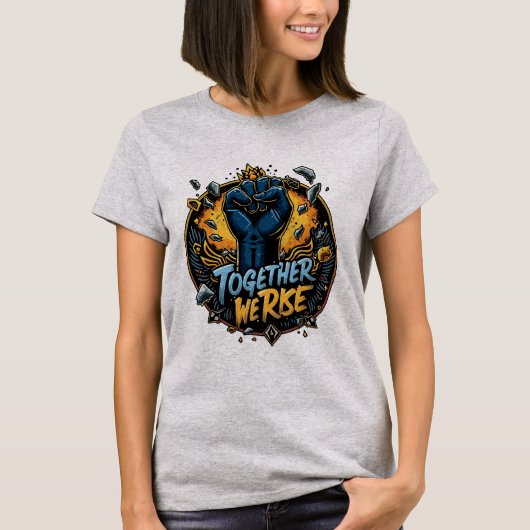 Het embleem van de 19e cirkel met de vergrendelde  t-shirt (Voorkant)