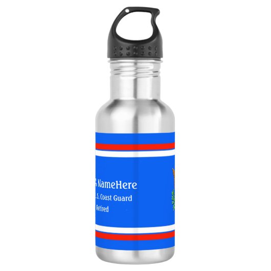 Het embleem van de Amerikaanse kustwacht personali Waterfles (Voorkant)