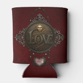 Het embleem van de liefde blikjeskoeler (Achterkant)
