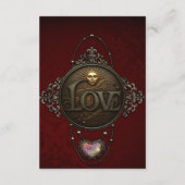 Het embleem van de liefde. informatiekaartje (Achterkant)